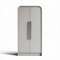 Armario moderno gris de dos puertas dimensiones 80 x 40 x 180cm