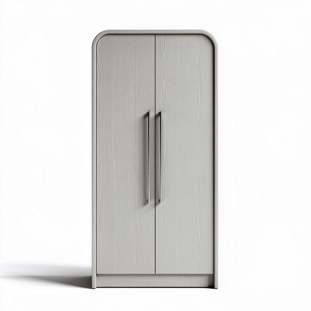 Armario moderno gris de dos puertas dimensiones 80 x 40 x 180cm